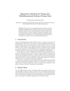 Eigensolver Methods for Progressive Multidimensional Scaling of Large Data