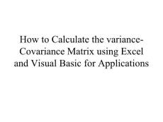 相關(guān)系數(shù)矩陣計(jì)算與計(jì)算機(jī)實(shí)現(xiàn)