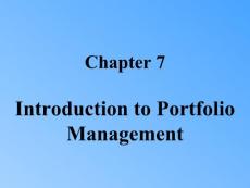 portfolio management investment analysisPMPP7