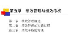 第五章  人员绩效考评2——人力资源管理