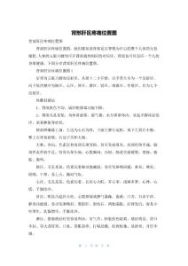 背部肝区疼痛位置图