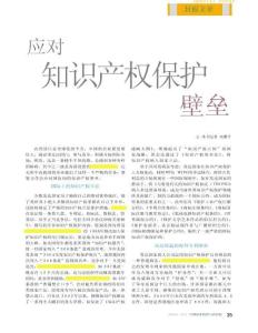 應對知識產(chǎn)權保護壁壘