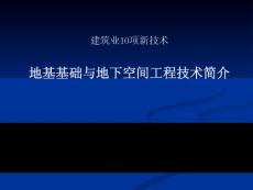 建筑業(yè)10項(xiàng)新技術(shù)2010版之地基基礎(chǔ)和地下空間工程技術(shù)