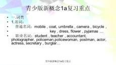 青少版新概念1a復習重點 ppt課件