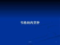 韦格纳肉芽肿学习教案