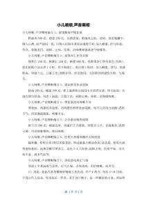 小儿咳嗽,声音嘶哑