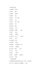 中药鉴定学考试重点横向总结