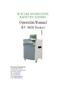1_KY8030 Operation Manual