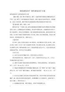 烧伤康复治疗-烧伤康复治疗方案