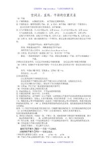 點(diǎn)線面之間的位置關(guān)系練習(xí)題