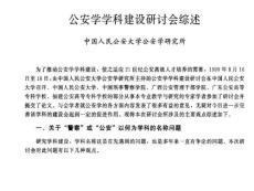 公安文獻(xiàn)綜述示例