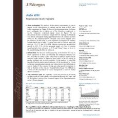 Regional auto industry highlights - JP Morgan