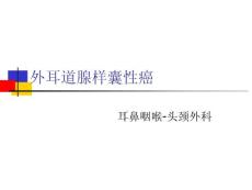 疾病简介外耳道腺样囊性癌概论