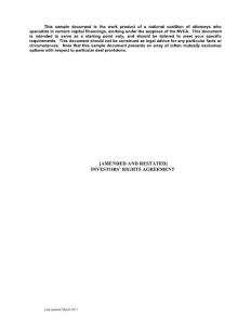 Investor_Rights_Agreement (創(chuàng)投投資者協(xié)議標(biāo)準(zhǔn)模板)