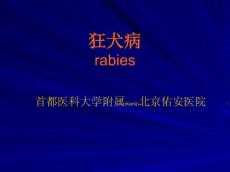 〖医学〗狂犬病
