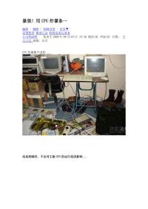 用CPU炸薯?xiàng)l