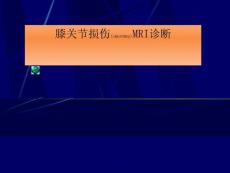 膝关节损伤MRI诊断