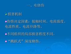 电烧伤和化学烧伤概述