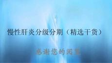 慢性肝炎分级分期2