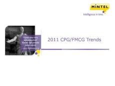 2011年快速消費品市場分析及展望2011 CPGFMCG TRENDS(PPT 42)