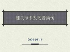 膝关节多发韧带损伤