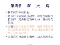 四、狂犬病