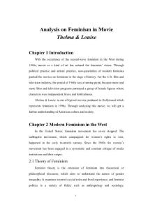 Analysis On Feminism in Movie Thelma and Louise