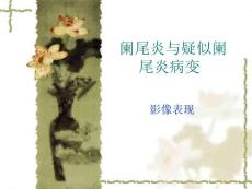 阑尾炎与疑似阑尾炎病变-(影像表现)