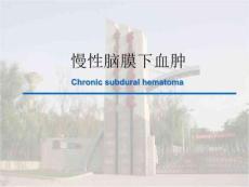 慢性硬脑膜下血肿PPT课件