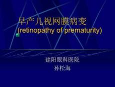 早产儿视网膜病变ppt课件