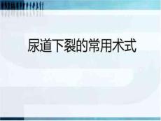 尿道下裂常用术式