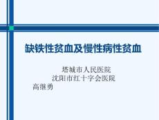 缺铁性贫血及慢性病性贫血