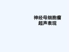 神经母细胞瘤超声表现
