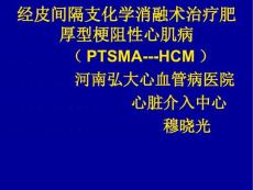 经皮间隔支化学消融术治疗肥厚型梗阻性心肌病