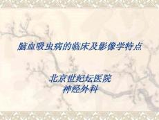 脑血吸虫病的临床及影像学特点