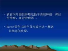 食管胃肠道间质瘤