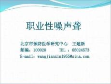 《职业性噪声聋》PPT课件