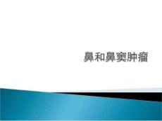 鼻和鼻窦肿瘤PPT课件
