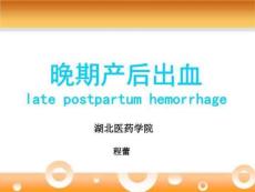 《晚期产后出血》PPT课件