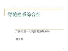 《脊髓栓系综合征》PPT课件