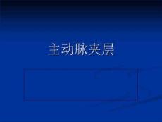 主动脉夹层动脉瘤