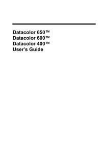 Datacolor User Manual
