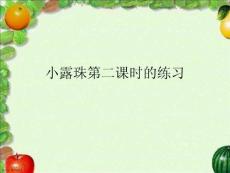 小露珠第二課時的練習