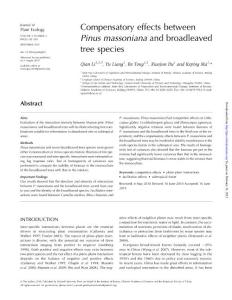 Compensatory effects between