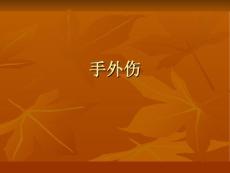 《手外伤》课件