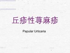 丘疹性荨麻疹