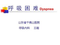 呼吸困难 （2）