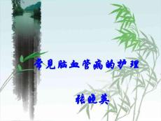 常见脑血管病护理
