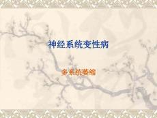 多系统萎缩 (2）