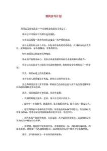 頂崗實習計劃_0